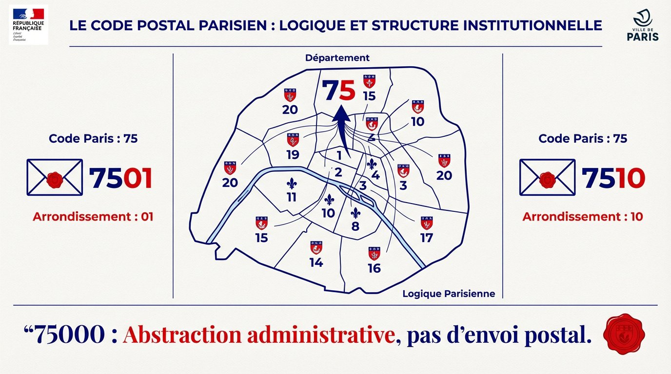 Logique des codes postaux de Paris