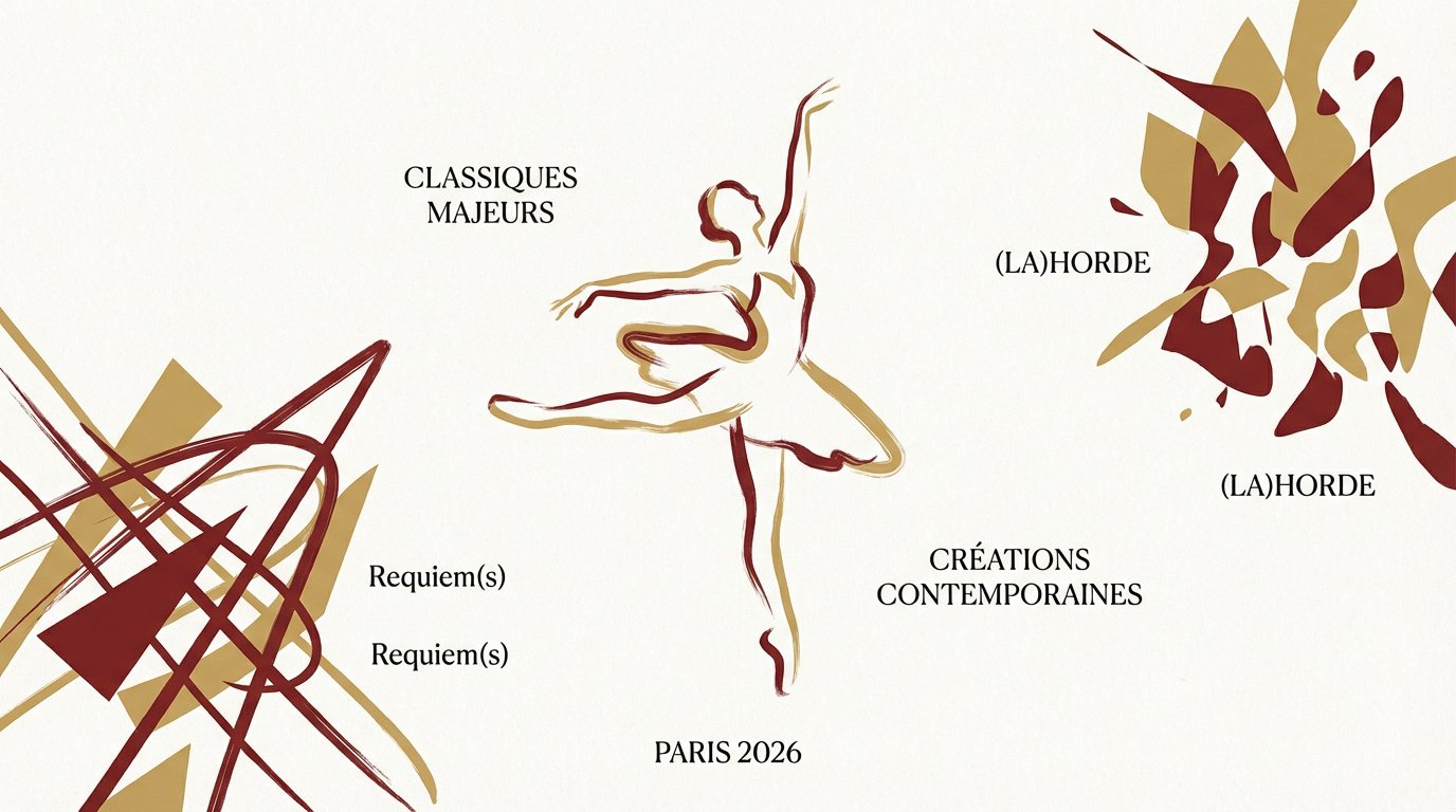 Spectacle de danse classique et contemporaine sur une scène parisienne en 2026