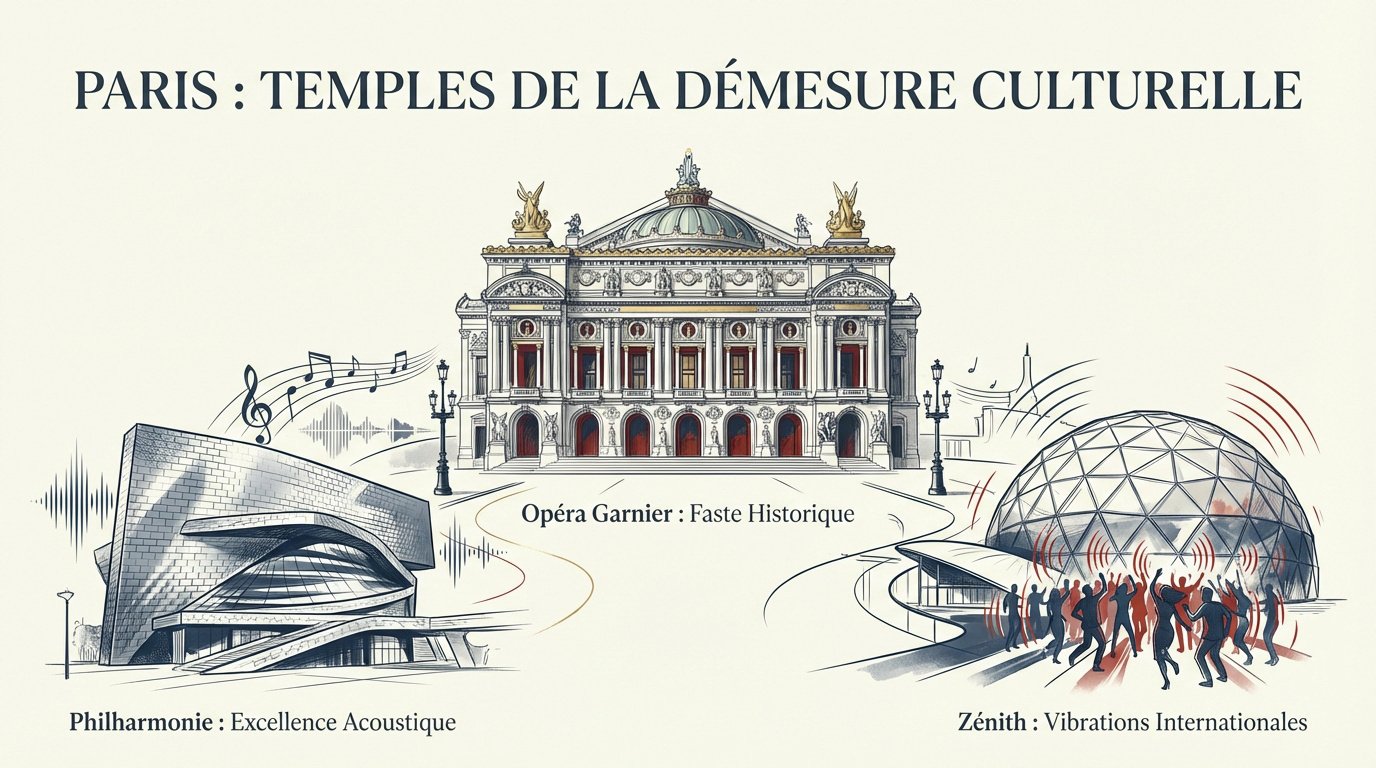 Vue majestueuse d'une grande salle de spectacle à Paris