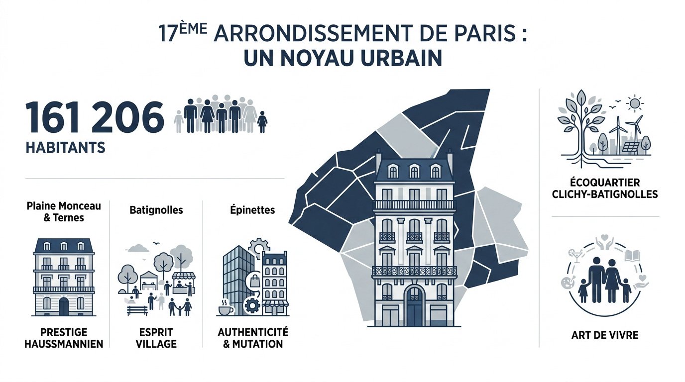 Vue aérienne de l'architecture haussmannienne et des rues du 17ème arrondissement de Paris
